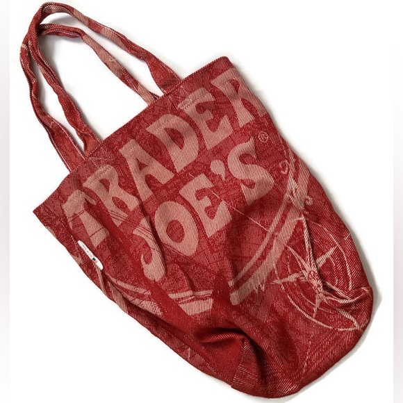 Trader Joe's Vintage Red Tote Bag - Picture 5 of 5